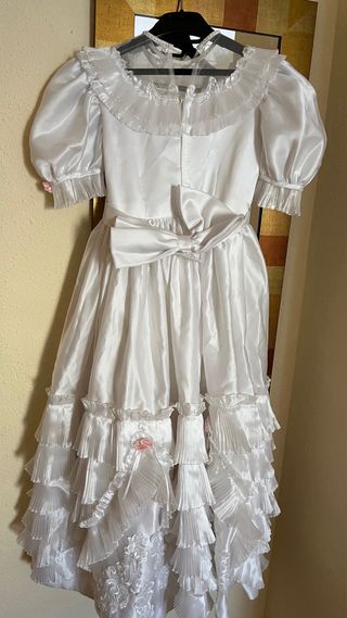 Vestido de comunión blanco niña