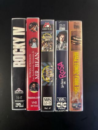 Lote 5 vhs variados