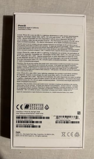 iPhone SE 64GB - Marzo 2022 Bianco