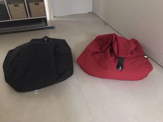 Puf de tela impermeable