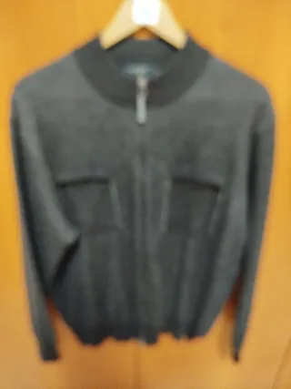 Chaqueta fina lana hombre gris