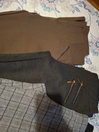 Leggins Marrón y Gris talla M