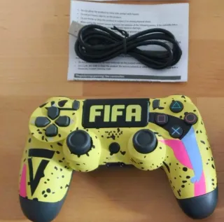 Mando FIFA Personalizado para PS4 amarillo