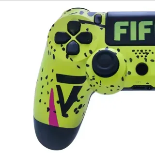 Mando FIFA Personalizado para PS4 amarillo