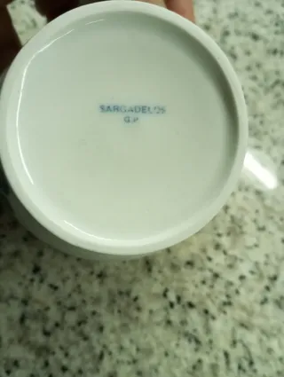 Juego desayuno Sargadelos azul y blanco