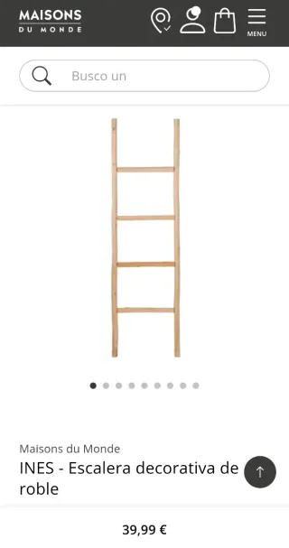 2 Escaleras decorativa Maison du Monde sin abrir