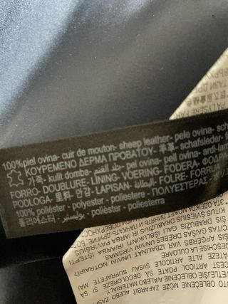 Cazadora ante negra doble botonadura