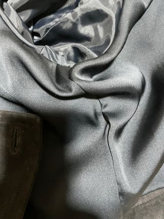 Cazadora ante negra doble botonadura