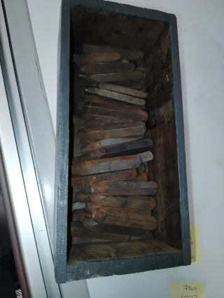 44 punzones letras y números metal, trokeles