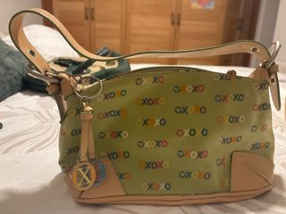 Bolso de hombro XOXO verde multicolor