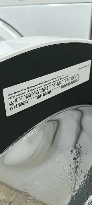 Lavadora Siemens Carga Frontal 9kg A+++