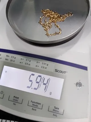 00588 Cadena Bilbao Oro 18k. 64cm.