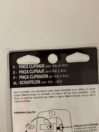 Pinzas para conectores RJ6 y RJ11