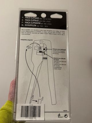 Pinzas para conectores RJ6 y RJ11