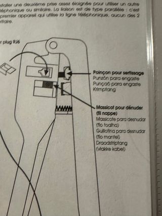 Pinzas para conectores RJ6 y RJ11