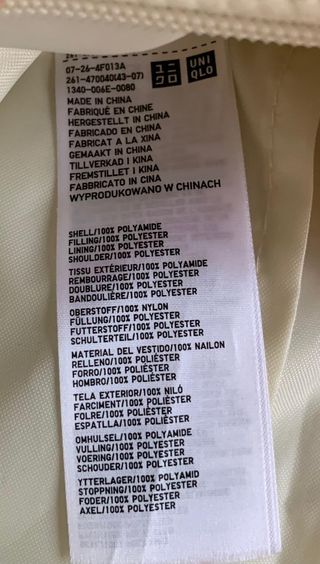 Bolso Uniqlo Mini Redondeado Blanco