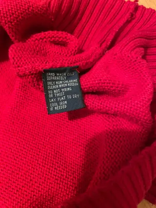 Jersey Polo Ralph Lauren cuello alto rojo