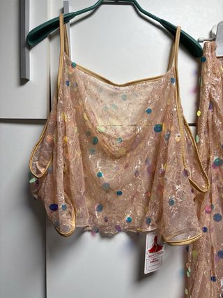 Disfraz danza vientre lentejuelas