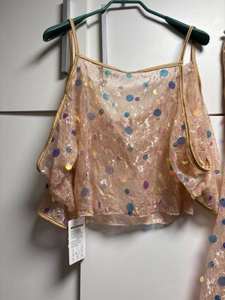 Disfraz danza vientre lentejuelas