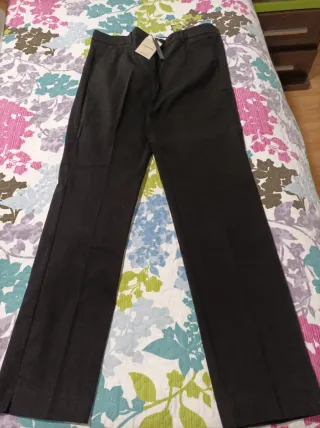 Pantalón Mango Negro Talla 42 Nuevo