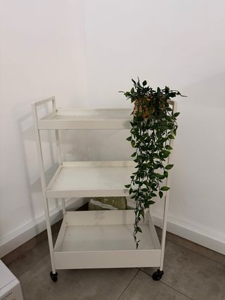 Carrito organizador blanco 3 estantes