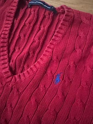 Jersey Polo Ralph Lauren Rojo Picos