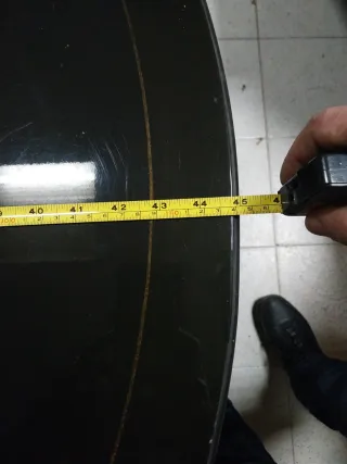 Mesa de comedor redonda vintage