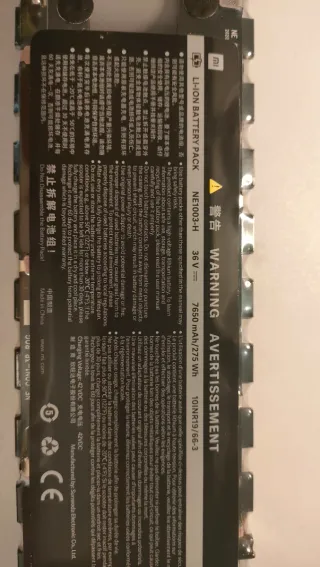 Batería Patinete Xiaomi Mi 3. Led rojo 3parpadeos