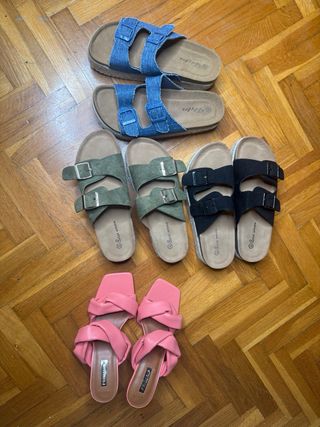Pack 4 pares de sandalias nuevas