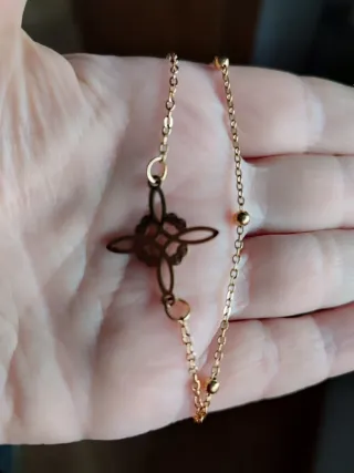 Pulsera Nudo Bruja Acero Dorado