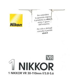 Obiettivo Nikon 1 Nikkor VR 30-110 Nero