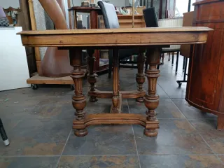 Mesa Enrique II S.XIX francesa en nogal ..