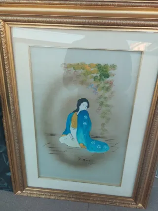 Quadro Classico Donna Blu