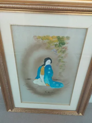 Quadro Classico Donna Blu