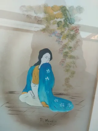 Quadro Classico Donna Blu