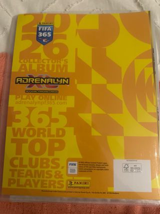 Álbum Panini FIFA 365 Adrenalyn XL 2026 +30 cromo