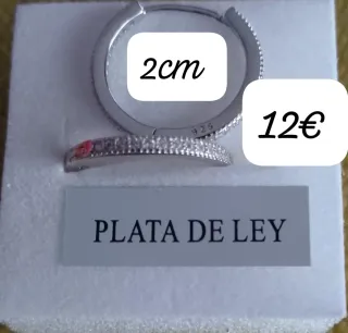 Aros de plata 2cm 12€