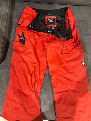 Pantalón Esquí DC Hombre Rojo