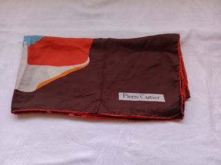 Foulard in seta Pierre Cartier originale vintage