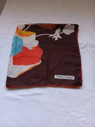 Foulard in seta Pierre Cartier originale vintage