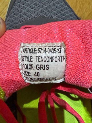 Zapatillas Ten Confort grises y rosas