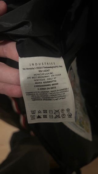 Plumas Moncler Negro