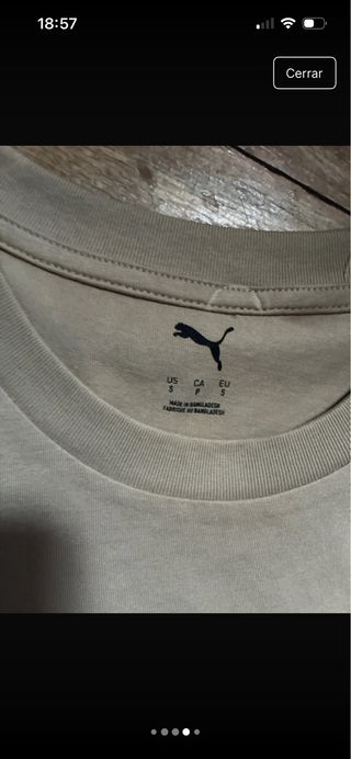 Camiseta Puma Hombre Beige