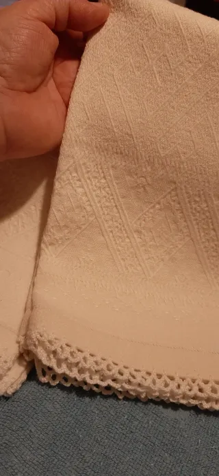 Set di due asciugamani in fiandra