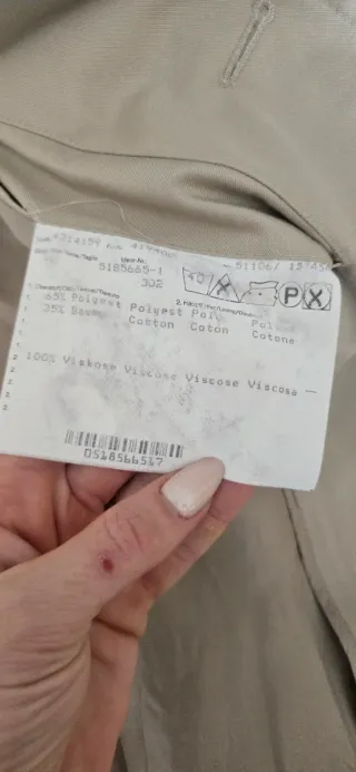 Trench vintage beige taglia 46