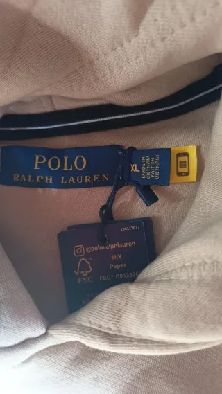 Sudadera Polo Ralph Lauren Beige con Oso