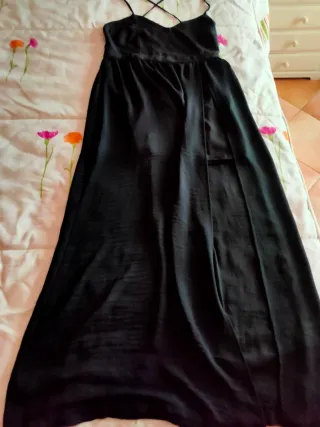 Vestido largo fiesta tirantes cruzados