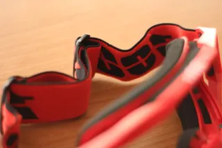 Gafas Motocross Rojas sin visera.