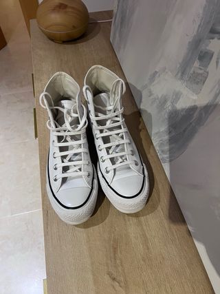 Converse All Star Plataforma Blancas