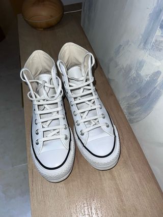 Converse All Star Plataforma Blancas